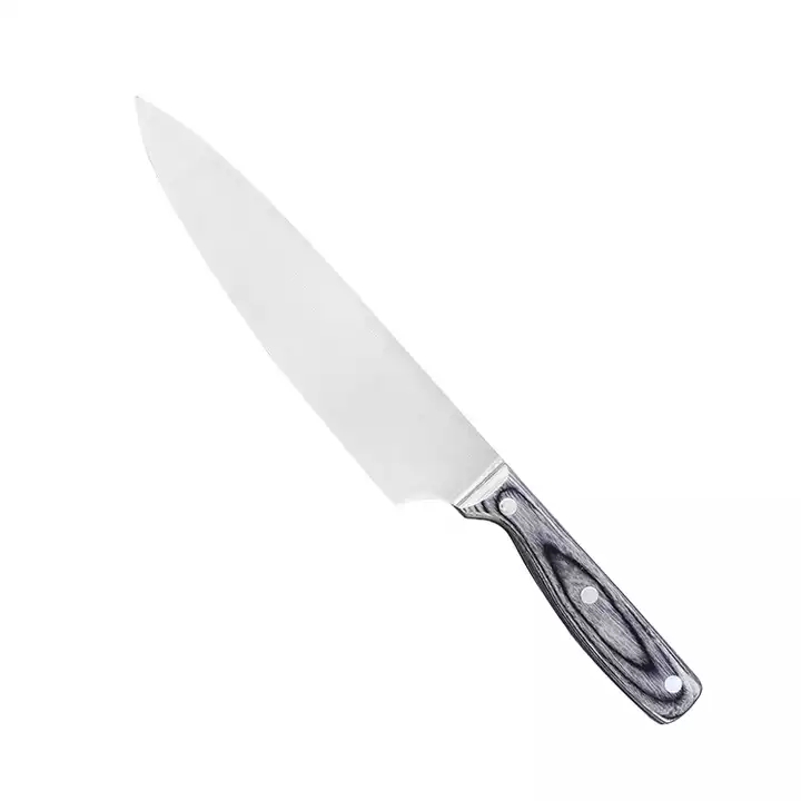 Høj standard rustfrit stål kniv sæt Chef kniv Utility kniv sæt med Pakka træ håndtag 