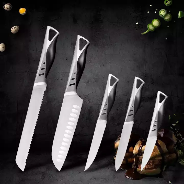 2022 Hot Sale Nyt Design Blade håndtag 5-delt kniv rustfrit stål køkkenkniv sæt 